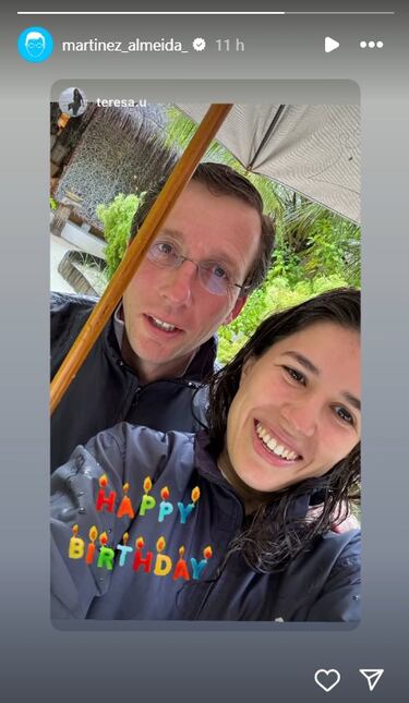 La fotografa con la que Teresa Urquijo ha felicitado el cumplea?os a Almeida