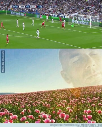 Los memes más cómicos del Real Madrid - Bayern Múnich