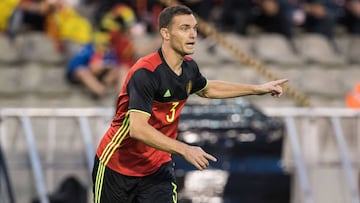 Thomas Vermaelen con B&eacute;lgica. 