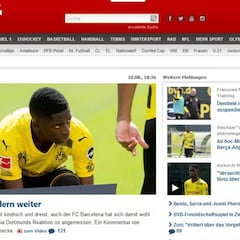 La prensa alemana arremete contra el Barça por Dembelé