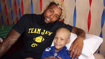 Odell Bekcham cumplió deseo de un niño enfermo de cáncer