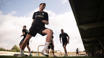 La plantilla del Albacete Balompi&eacute; se entrena durante la pretemporada.