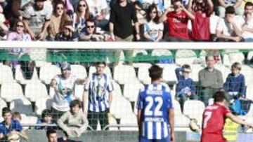 El Sevilla derrotó por 3-4 al Deportivo. Gameiro, de penalti, hizo un tanto sevillista.