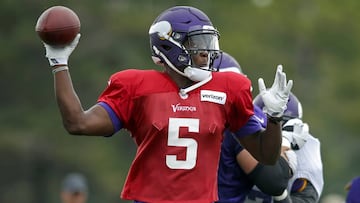 Teddy Bridgewater vuelve a entrenar con Minnesota Vikings