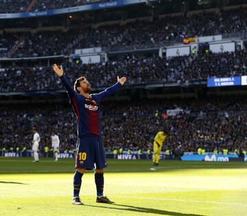 Real Madrid 0-3 Barcelona | Messi, Suárez y Aleix Vidal fueron los goleadores en el Bernabéu. 