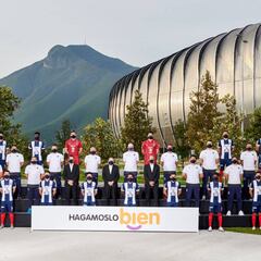 Rayados se toma su foto oficial con su sana distancia