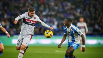 Partido de la jornada 24 de LaLiga Hypermotion entre Depor y Levante.