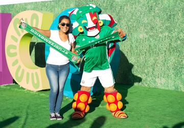 El color de la afición en el México vs Trinidad y Tobago