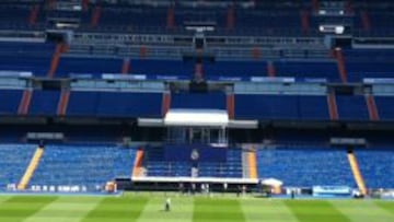 El club blanco tendrá que desmontar el palco del Bernabéu