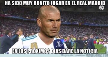 Los mejores memes de la dimisión de Zidane