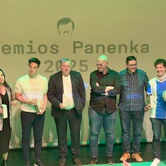 Iñigo Pérez, Antonin Panenka y Marta Huerta de Aza, premios Panenka del año