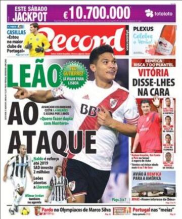 Portadas de la prensa deportiva