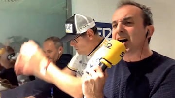 Calvario de Roncero en el Bernabéu: el narrador del Barça le canta el 0-4 al lado