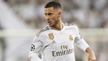 Eden Hazard, en el partido de Champions contra el PSG en el que cayó lesionado.