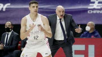 Pablo Laso, con Alocén en primer término.