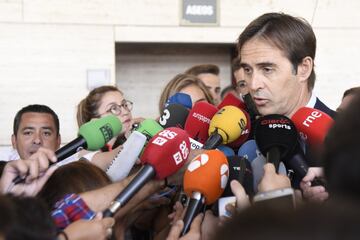 Julen Lopetegui, seleccionador nacional, en el sorteo del Calendario de la Liga.