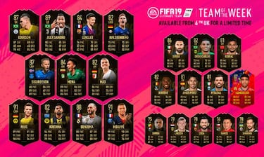 TOTW 32 de FIFA 19 Ultimate Team con Mbappé y Reus