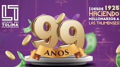 Lotería del Tolima cumple 99 años este mes de marzo, entregará billetes personalizados en honor al mes de la mujer.