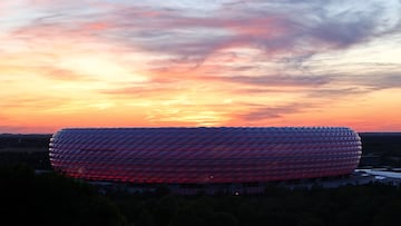Allianz Arena, enjalado para la final.