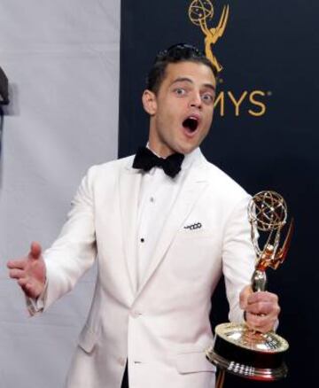 Malek se alzó con el premio a mejor actor por su papel en Mr. Robot.