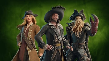 fortnite piratas del caribe evento velas malditas skins elizabeth swann capitan barbossa davy jones