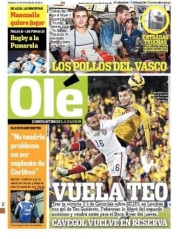 Portadas de la prensa deportiva