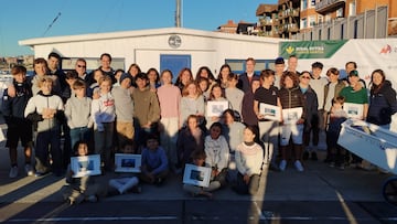 Las promesas de la Escuela de Vela José Luis de Ugarte despidieron el año en el Abra