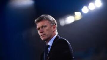 Moyes, ante el Barcelona.