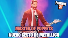 Metallica llega a Fortnite con su Master of Puppets: así es el nuevo gesto