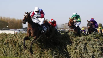 Britain Horse Racing - Grand National Festival - Aintree Racecourse - 8/4/17 Derek Fox on One For Arthur in action during the 5:15 Randox Health Grand National  Reuters / Phil Noble Livepic