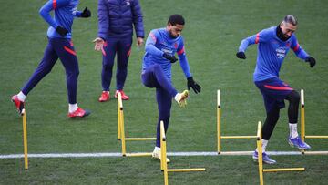 Lodi junto a Herrera, en un entrenamiento.