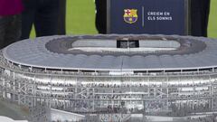 Maqueta del Nou Camp Nou.