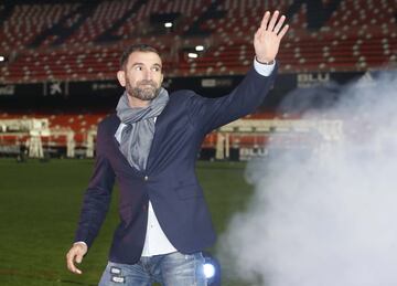 Camarasa durante la presentación del partido.