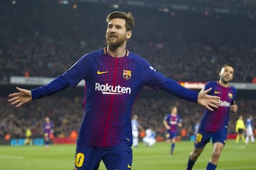 Messi marcó el 2-0.