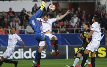 Grzegorz Krychowiak y el portero Yann Sommer.