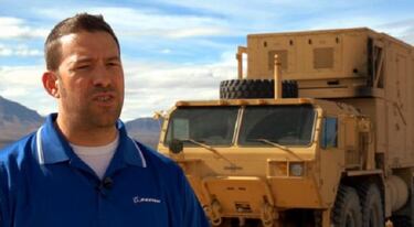 Un mando de Xbox para controlar un arma del ejército