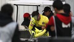 Garcés se retiró entre lágrimas tras luxación en el hombro