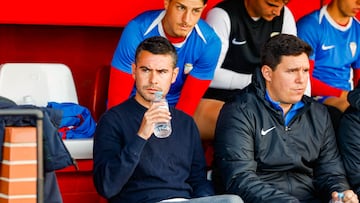 Fran Justo en el banquillo del Nuevo Mirador.