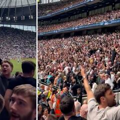 Arsenal fans mock Tottenham with offensive chant during North London Derby
