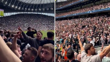 Arsenal fans mock Tottenham with offensive chant during North London Derby