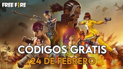 Free Fire | Códigos de hoy martes 24 de febrero de 2026: recompensas gratis