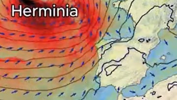 Borrasca Herminia en España