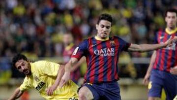 Bartra, durante el partido.