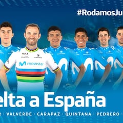Nairo, uno de los líderes del Movistar para La Vuelta a España