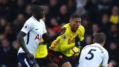 Davinson S&aacute;nchez ante el Watford en la Premier League