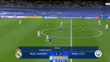 Tiene a medio Twitter alucinando: esto del Bernabéu con 1-1 cuando anuncian el descuento