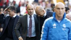 28/04/19 PARTIDO PRIMERA DIVISION 
 RAYO VALLECANO - REAL MADRID 
 SALUDO PACO JEMEZ ZIDANE 