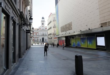 Madrid, vacío: las imágenes de cómo están sus calles