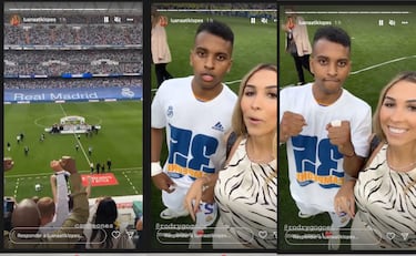 Las reacciones de las mujeres de los futbolistas del Real Madrid a la 35ª Liga madridista