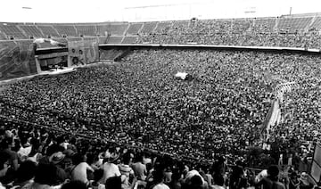 7 de julio de 1982. Concierto de los Rolling Stones. Está considerado uno de los mejores conciertos celebrados en España a pesar de la fuerte tormenta que cayó sobre Madrid.